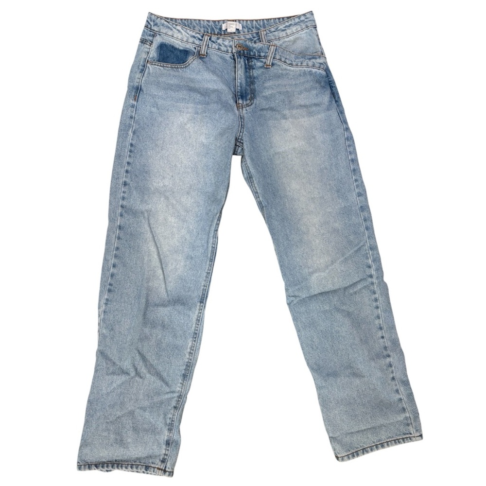 Forever 21 asymmetrical boyfriend baggy jean